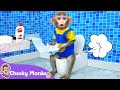 Cheeky monkey goes to the toilet  burp and fart song  cheeky monkey  nursery rhymes  kids songs