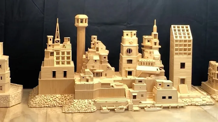 Amazing Art -Toothpick Sculpture - ENTIRE BUILDING Created Only Using TOOTHPICKS!! (DIY Home Art)