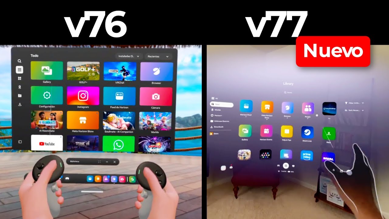 Actualización v77 para Meta Quest 3 y 3s 🔥 ¡Todas las NOVEDADES y cambios!