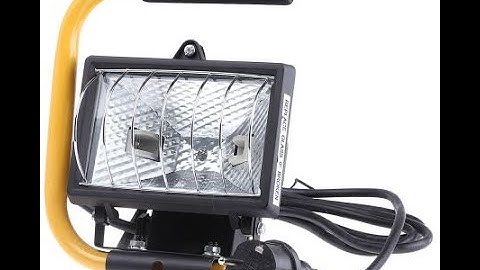 Halogen lamp repair floodlight fix