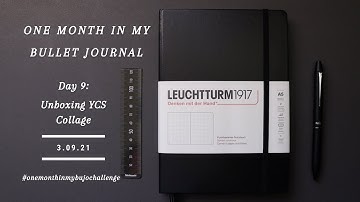 MARCH 2021 DAY 9 YCS UNBOXING COLLAGE | ONE MONTH IN MY BULLET JOURNAL CHALLENGE