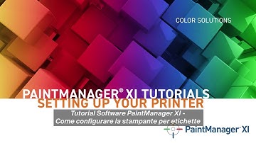 Video tutorial PaintManager XI - Come configurare la stampante per etichette