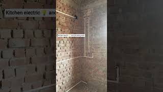 kitchen electric 💡 and plumbing work #shortvideo #electrical #shorts