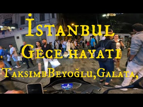Honda pcx 125 - İstanbul gece hayatı İstanbul nightlife Taksim beyoğlu eğlence - Motorlavlog 2023