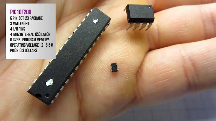 Smallest and cheapest microcontroller -  tutorial