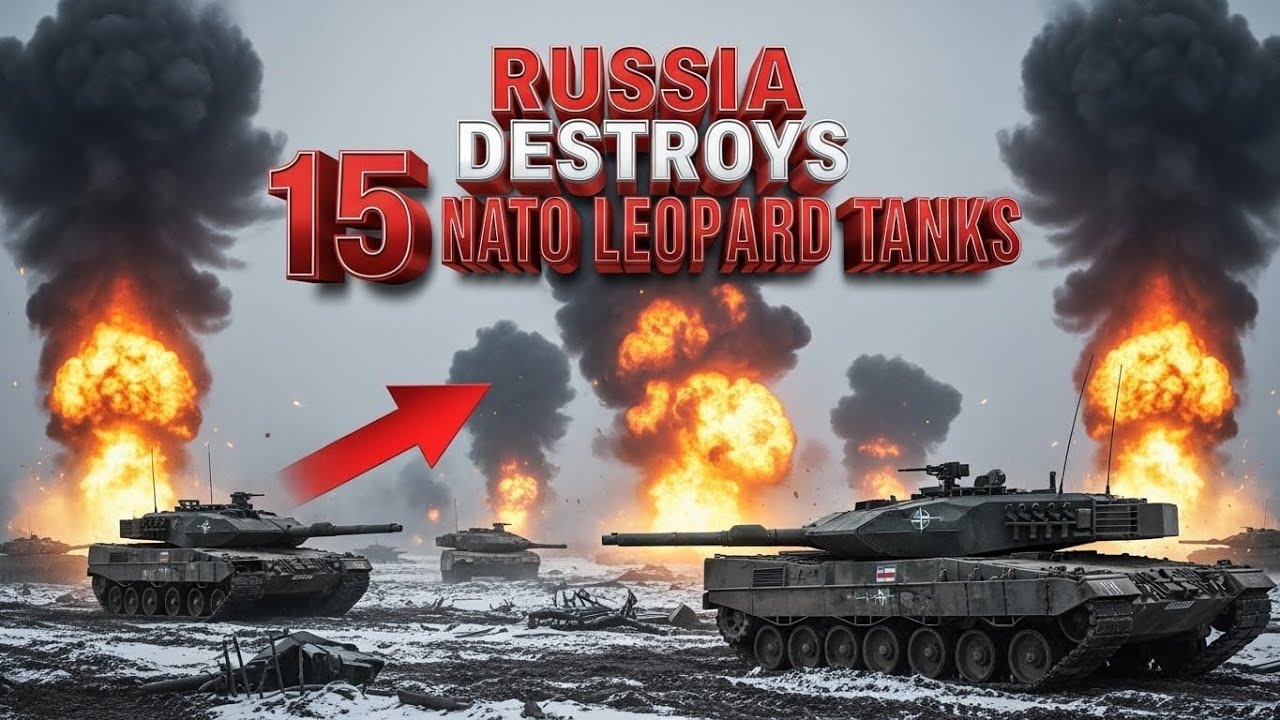 15 LEOPARD TANKS DESTROYED IN 8 MINUTES | Eastern Ukraine Under Heavy Fire