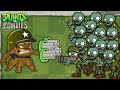 Plants vs Zombies - 1 Threepeater vs 9999 Zombies Heroes vs Dr. Zomboss