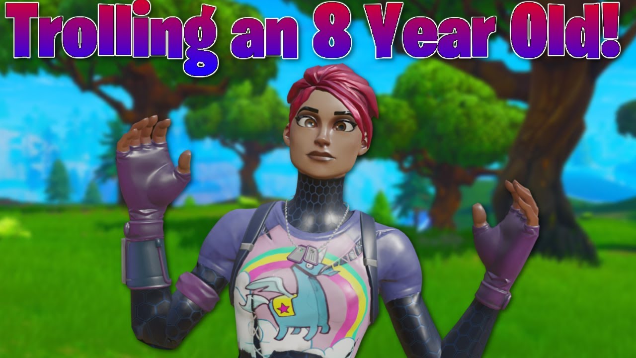 Trolling an 8 Year Old In Fortnite Battle Royal! w/ Infinity TNT and Ultra TNT