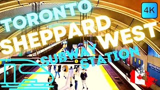 TORONTO, CANADA 🇨🇦 – SHEPPARD WEST SUBWAY STATION, LINE 1 – 4K WALK