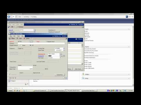EFT for Payables with Dynamics GP