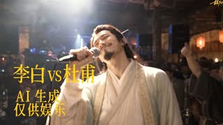 李白 VS 杜甫 Freestyle 说唱 Battle 如果李白和杜甫穿越到同一个地下 battle 现场，谁赢？ 一个酒剑仙，一个诗中圣.#music 