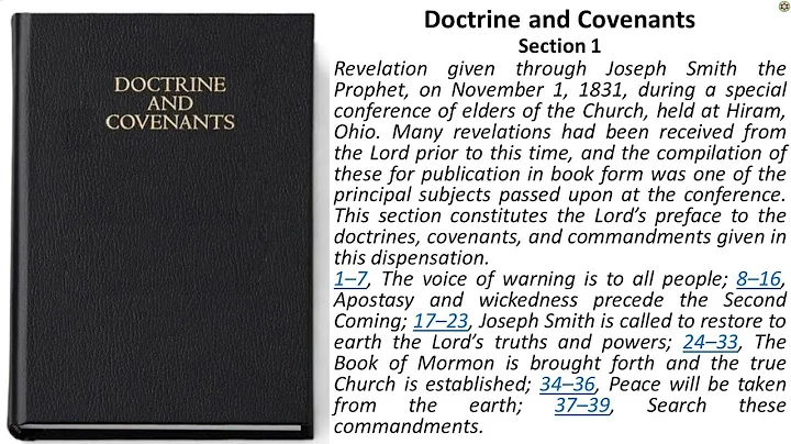 Doctrine and Covenants - Section 1