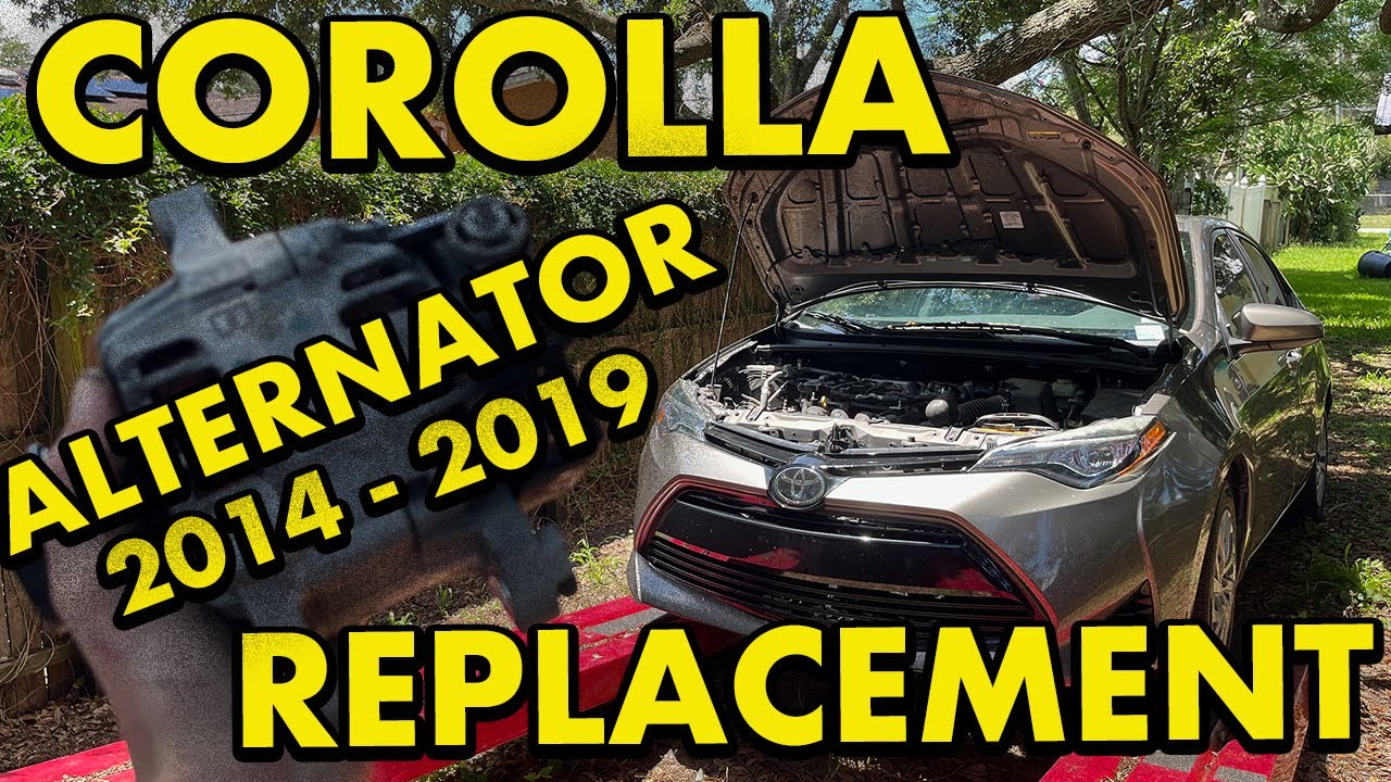 Toyota Corolla Alternator Replacement - YouTube