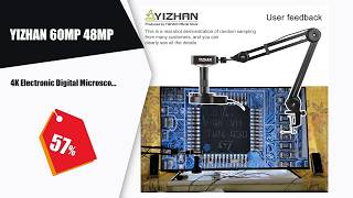 YIZHAN 60MP 48MP 4K Electronic Digital Microscope For Soldering 1080P HDMI VGA USB Industrial Camera