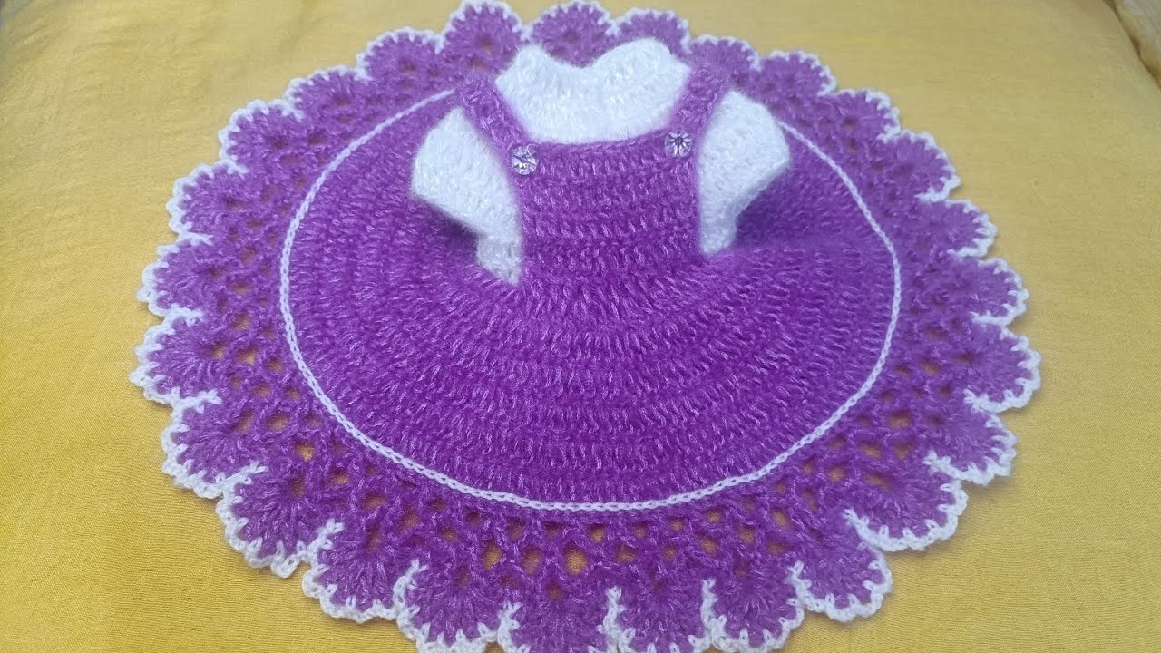 10 no ठाकुर जी की ऊनी पोशाक 🧶 How to make dress for Krishna | Woollen dress Kanha ji | crochet dress