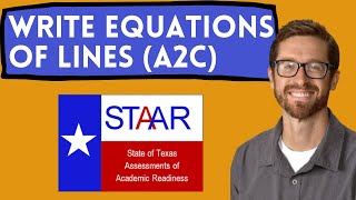 Algebra 1 EOC Review - Write Equations of Lines A2B & A2C