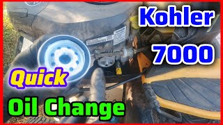 No Nonsense Kohler 7000 Oil Change in 3 MINUTES | Quick How-To
