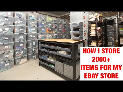 eBay Reseller | How I Store 2000 Item's for My eBay Store | eBay Packing Station