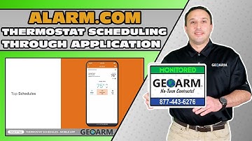 Alarm.com Thermostat Scheduling through App
