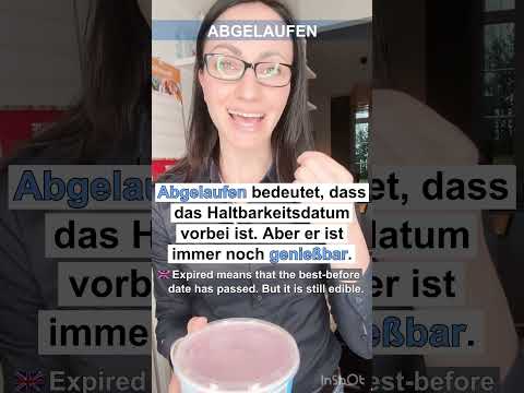 🇩🇪 abgelaufen oder schlecht? #aprenderaleman #german #karinamultilingual