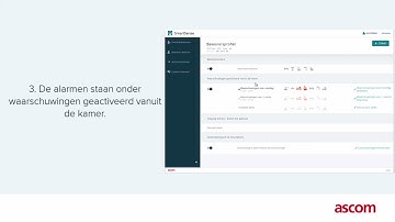 Ascom SmartSense vertragingstijd voor het alarm