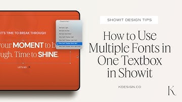 How to Use Multiple Fonts in One Text Box in Showit