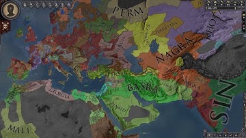 CK2 To EU4 Timelapse 769-1821 with Shattered World Mod