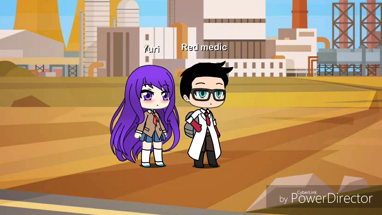 Doki Doki Literature Club Love Yuri Medic Tf2 Gacha Life Youtube - tf2 medic roblox hair