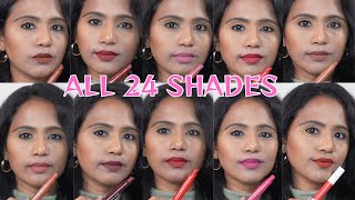 💋Mars superstay nontransfer lipstick 💄 | ALL 24 SHADES 😱| Review & Swatches