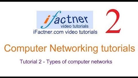 Computer Networking Tutorial Hindi Urdu 2, Types of Computer Networks
