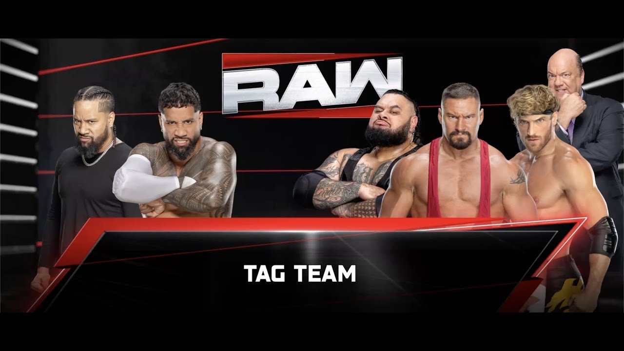 Братья Усо против Вижена и Логана Пола — взрывное главное событие Monday Night Raw! 🔥