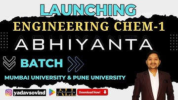 LAUNCHING ENGINEERING BATCH | CHEMISTRY | MUMBAI UNIVERSITY | PUNE UNIVERSITY | SOVIND SIR