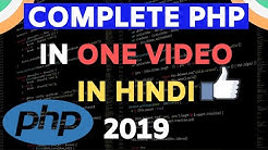 PHP TUTORIAL IN ONE VIDEO IN HINDI 2019 - Durasi: 1.09.50. 