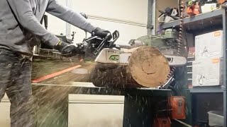 NOS SAW DEMO!!! The Hulk blasting thru some cottonwood... cutting demo at 1:15