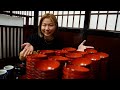 試合後の爆食い期にわんこそば゙゙゙に挑戦！目標100杯(1kg)達成できるのか！？