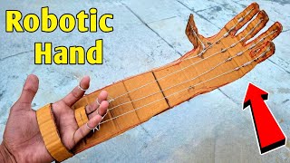 How To Make 🤖 Robotic Arm Using Cardboard | Robotic Hand Science Project.