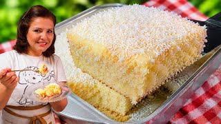 BOLO DE COCO MOLHADINHO ! RECEITA DE VÓ BEM FÁCIL DE FAZER