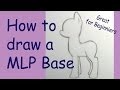 How to draw a My little Pony basic