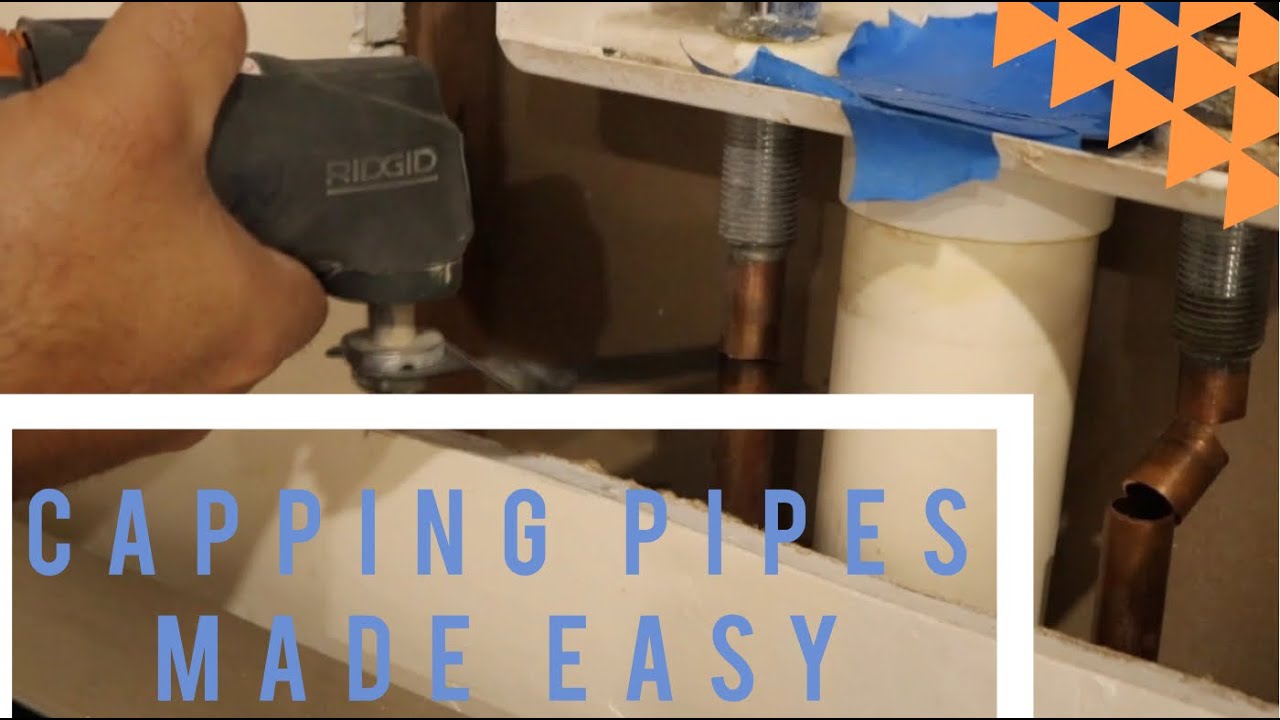 How to cap copper and PVC pipes! Simple and quick (part 2) YouTube
