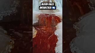 Blood Falls Antarctica 🇦🇶 | Mysterious Red Glacier Waterfall | Real 8K Cinematic View #shorts