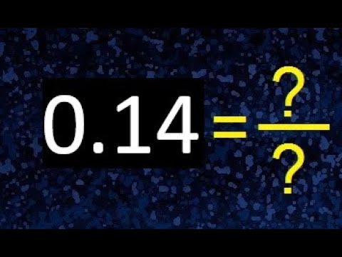 Video: A cuánto equivale 2,14 en fracción