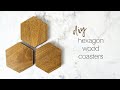 DIY Hexagon Coasters | Wood Coasters DIY Hexagon Coasters | Wood Coasters