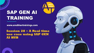 28 SAP Generative AI – Real-Time Use Case on SAP BTP | End-to-End Enterprise Scenario