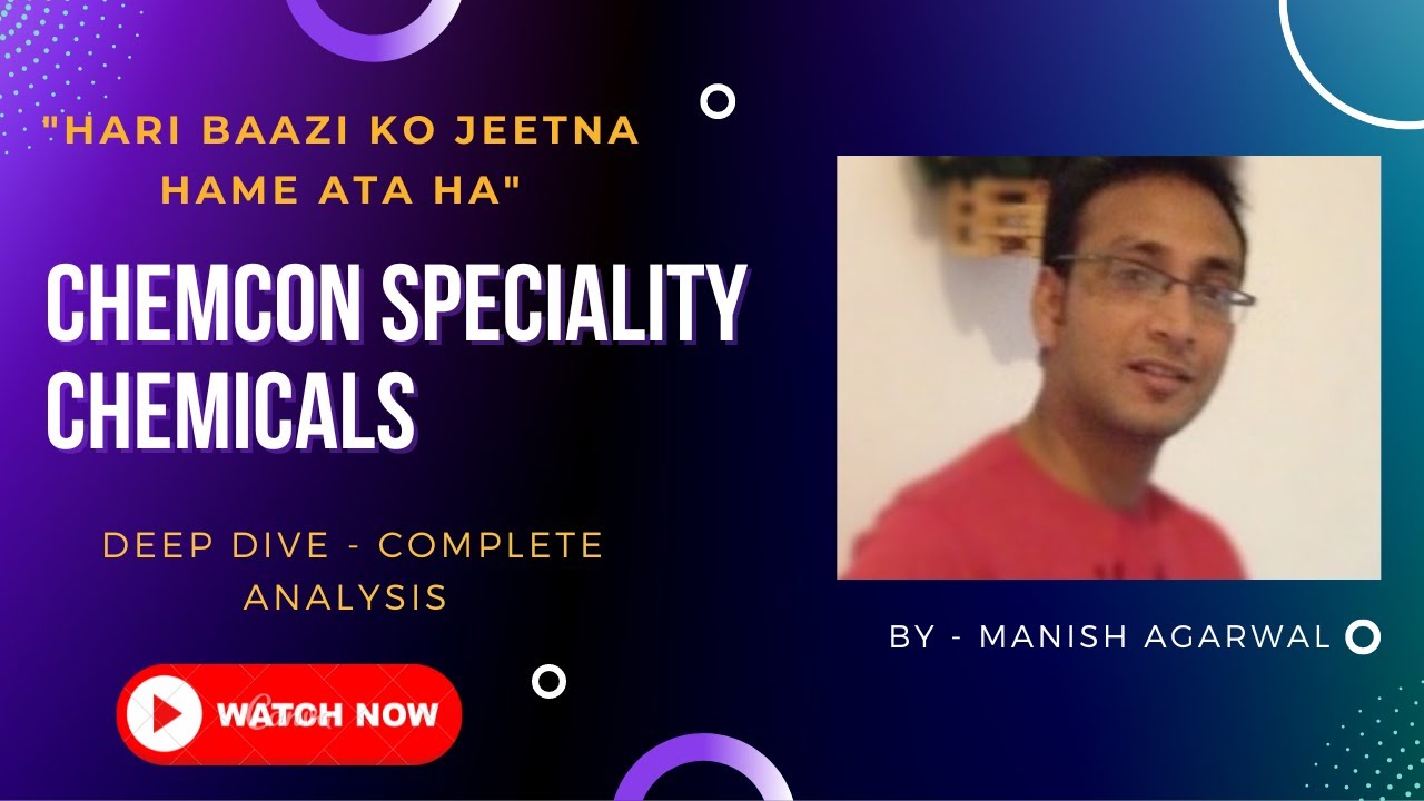 Chemcon Specialty ltd..  - Complete In depth Analysis -  I  DEEP DIVE into Chemcon Specialty ltd