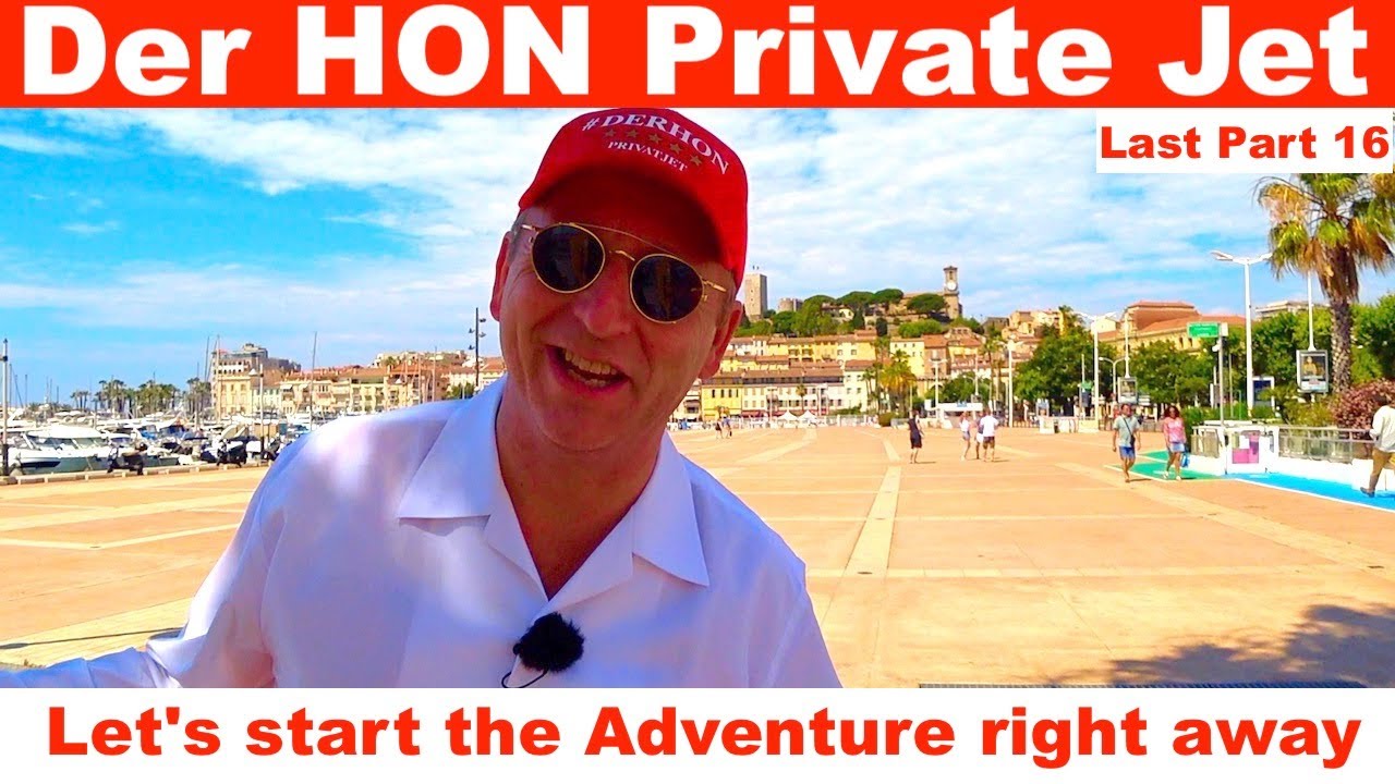 YouTuber mit PrivatJet First Class nach Cannes GlobeAIR | Der HON PrivateJet