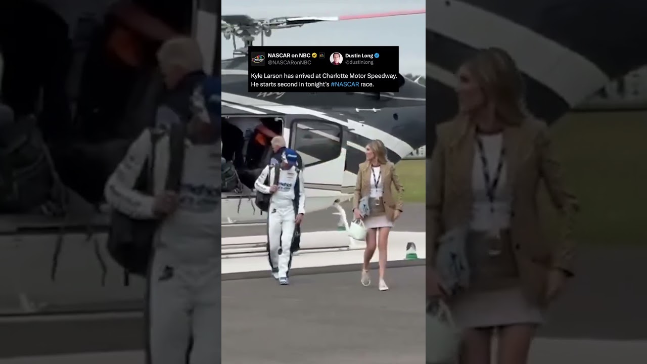 Kyle Larson has arrived to Charlotte 🏁