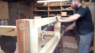 Scott continues his desk construction project with the legs! Check out how he starts to age the wood and how he constructs the 