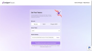 How to get free polygon matic testnet tokens