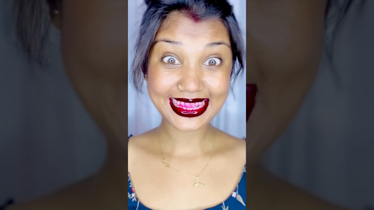 Wow peel off lip mask trying 😳😱 