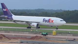 FedEx Express Airbus A300F4-605R (N682FE) Arrival RDU 2019-08-21